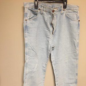 Wrangler Men 34x30 JeansBleach Cowboy Original cut
